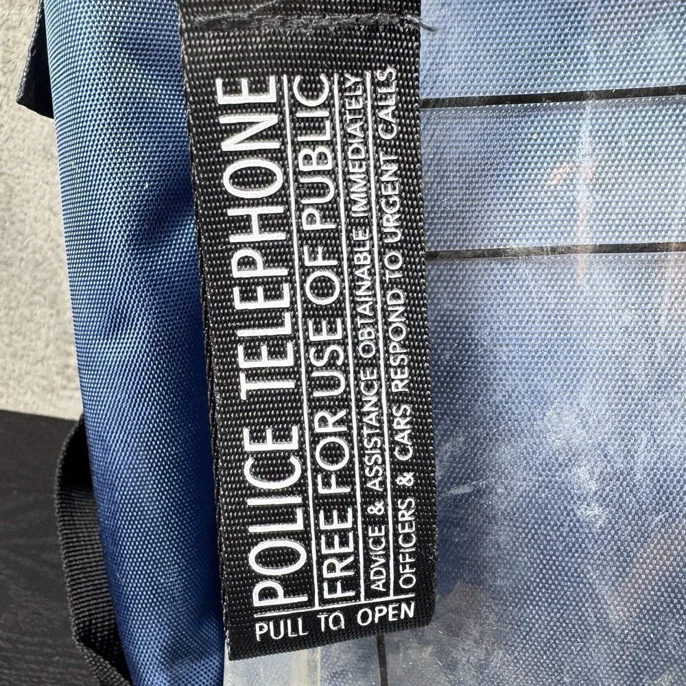 Doctor Who TARDIS Backpack Blue Police Box Laptop School Bag 19x13